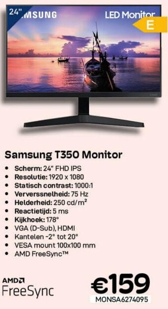 CompuDeals Samsung T350 Monitor aanbieding