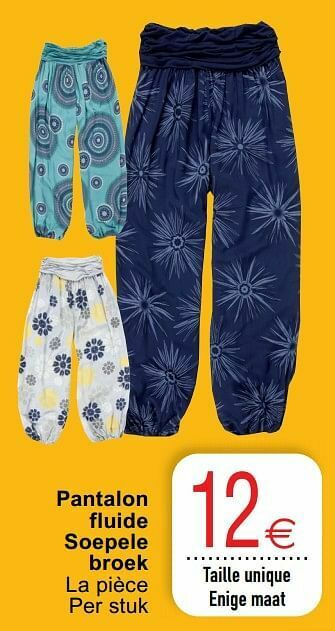 Cora Pantalon fluide soepele broek aanbieding