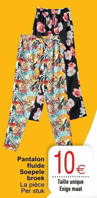 Cora Pantalon fluide soepele broek aanbieding
