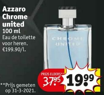 Kruidvat Azzaro chrome united edt aanbieding