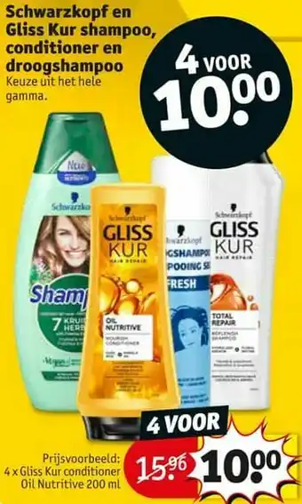 Kruidvat Gliss kur conditioner oil nutritive aanbieding