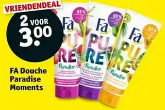 Kruidvat Fa douche paradise moments aanbieding