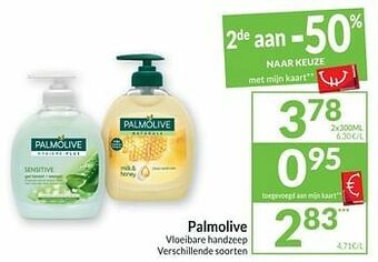 Intermarché Palmolive vloeibare handzeep aanbieding