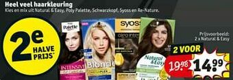 Kruidvat Natural + easy aanbieding
