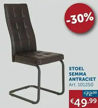Zelfbouwmarkt Stoel semma antraciet aanbieding