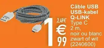 Cora Câble usb usb-kabel q-link aanbieding