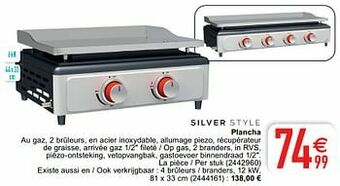Cora Silver style plancha aanbieding