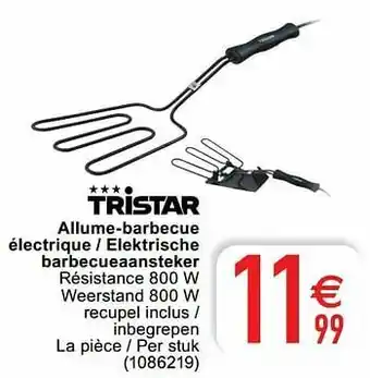 Cora Tristar allume-barbecue électrique - elektrische barbecueaansteker aanbieding