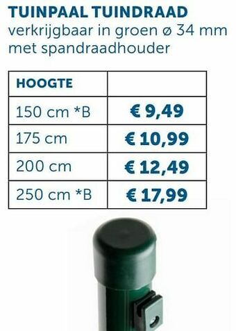 Zelfbouwmarkt Tuinpaal tuindraad aanbieding
