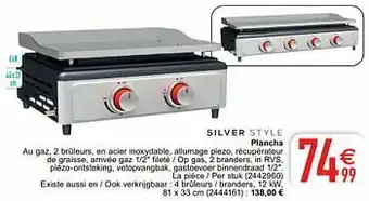 Cora Silver style plancha aanbieding