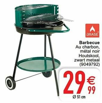 Cora Barbecue au charbon, métal noir houtskool, zwart metaal aanbieding