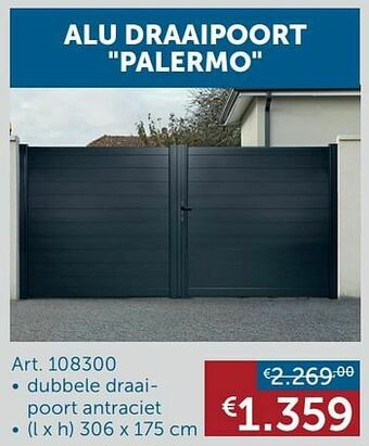 Alu draaipoort palermo