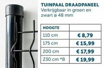 Zelfbouwmarkt Tuinpaal draadpaneel aanbieding