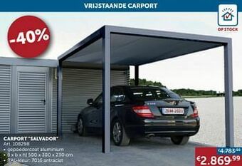Zelfbouwmarkt Carport salvador aanbieding