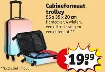 Kruidvat Cabineformaat trolley aanbieding