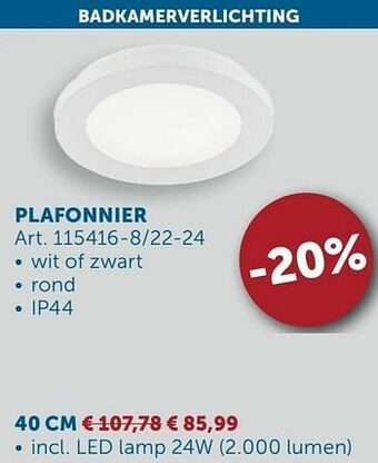 Zelfbouwmarkt Plafonnier aanbieding