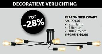 Zelfbouwmarkt Plafonnier zwart aanbieding