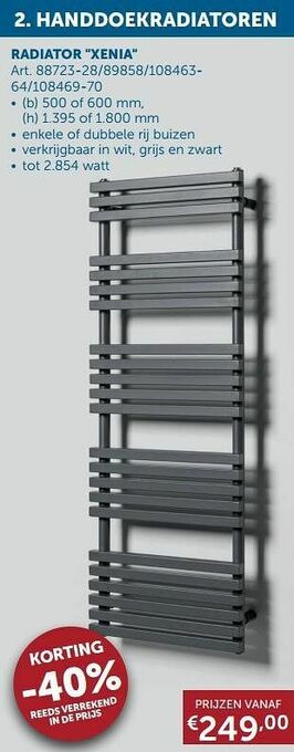 Zelfbouwmarkt Handdoekradiatoren radiator xenia aanbieding