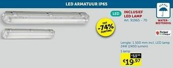 Zelfbouwmarkt Led armatuur ip65 1 lamp aanbieding
