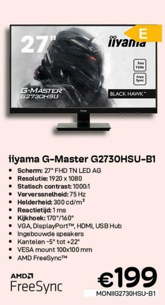 CompuDeals iiyama G-Master G2730HSU-B1 aanbieding