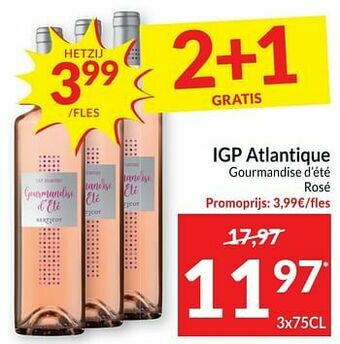 Intermarché Igp atlantique gourmandise d`été rosé aanbieding