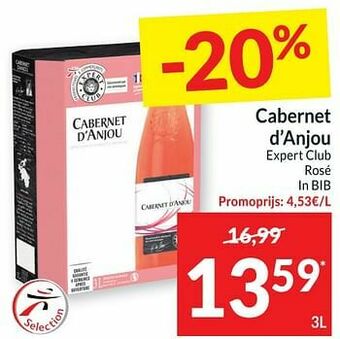 Intermarché Cabernet d`anjou expert club rosé aanbieding