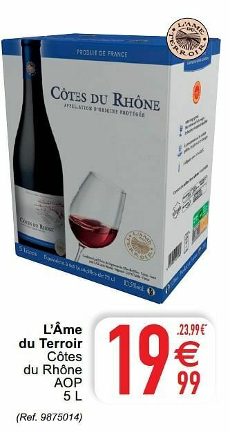 Cora L`âme du terroir côtes du rhône aop aanbieding