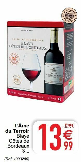 Cora L`âme du terroir blaye côtes de bordeaux aanbieding