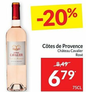 Intermarché Côtes de provence château cavalier rosé aanbieding
