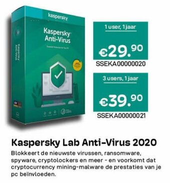 CompuDeals Kaspersky Lab Anti-Virus 2020 aanbieding