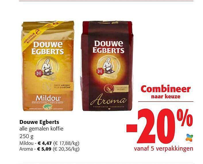 Douwe egberts promotie bij Colruyt