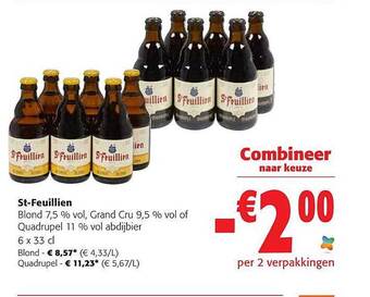 Colruyt St-feuillien aanbieding
