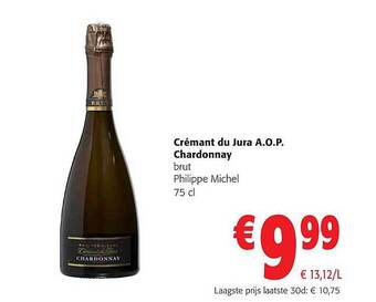 Colruyt Crémant du jura a.o.p. chardonnay aanbieding