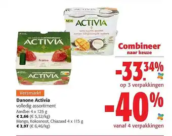 Colruyt Danone activia aanbieding
