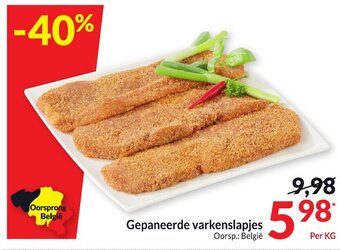 Intermarché Gepaneerde varkenslapjes aanbieding