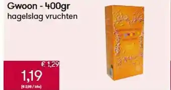Gwoon 400gr hagelslag vruchten