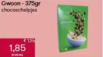 Peltri Gwoon 375gr chocoschelpjes aanbieding