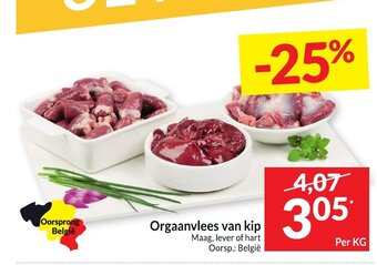 Orgaanvlees van kip