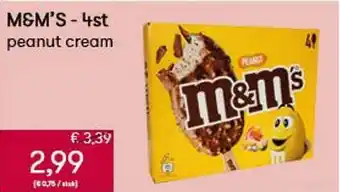 M&m's 4st peanut cream