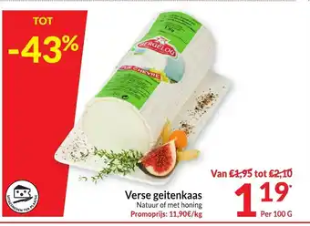 Intermarché Verse geitenkaas 100g aanbieding