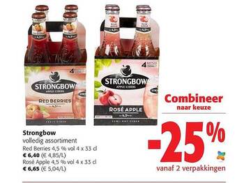 Colruyt Strongbow aanbieding