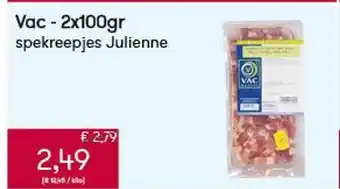 Vac - 2x100gr spekreepjes julienne