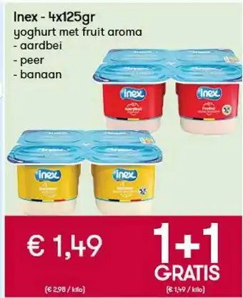 Inex 4x125gr yoghurt