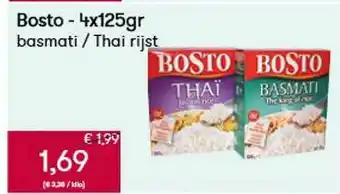 Bosto 4x125gr basmati - thai rijst