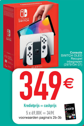 Cora Console Switch Oled Recupel Inbegrepen aanbieding