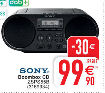 Cora Sony Boombox CD aanbieding