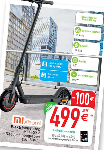 Cora Xiaomi Elektrische Step aanbieding