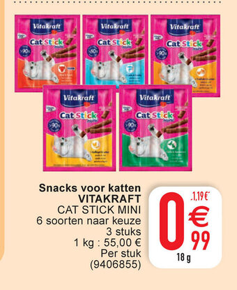Cora Vitakraft Snacks voor Katten aanbieding