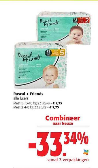 Colruyt Rascal + friends aanbieding