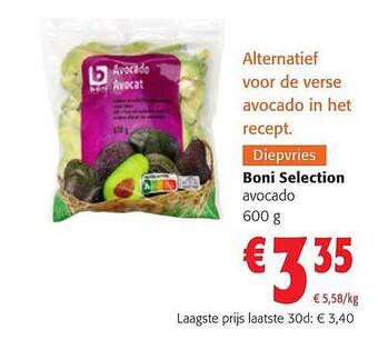 Colruyt Boni selection avocado aanbieding